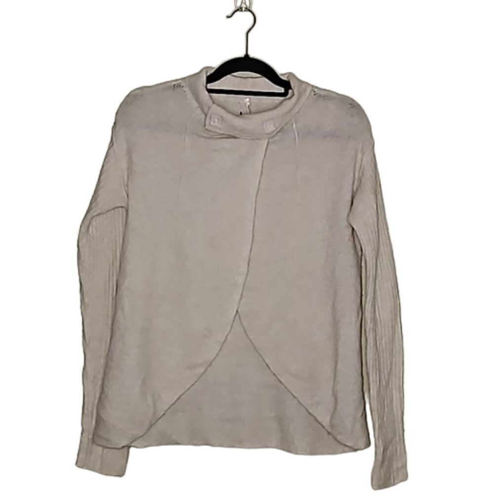 Free People Womens Cascade Cardigan Alpaca Wool Blend Lagenlook Oversized Boho